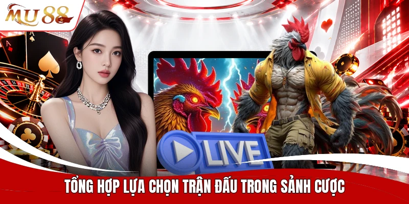 Tổng hợp lựa chọn trận đấu trong sảnh cược